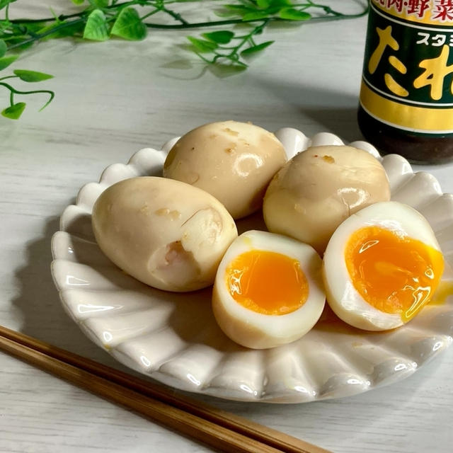 【KNKスタミナ源たれ使い切りチャレンジ7日目】スタミナ源たれの味つけ卵