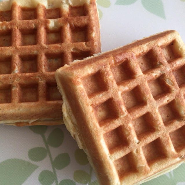 お食事系のひまわりワッフル