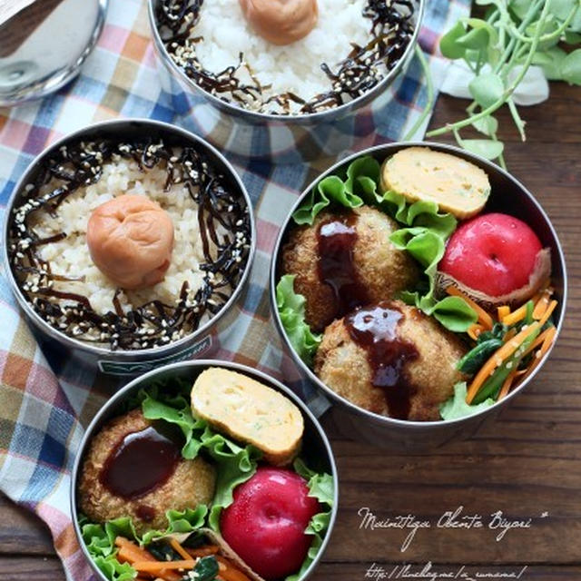 ガッツリどか盛り！コロッケのお弁当♪