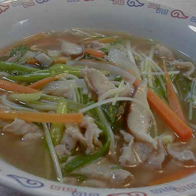 細切り野菜の餡かけラーメン
