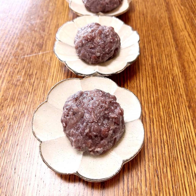 自家製あんこでおはぎ作り