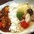 グリーンカレーとノーマルカレーのコンビネーション🍲