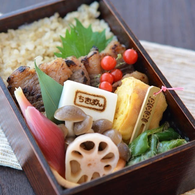 牛バラの塩麹にんにく漬け弁当★8月5日(月)