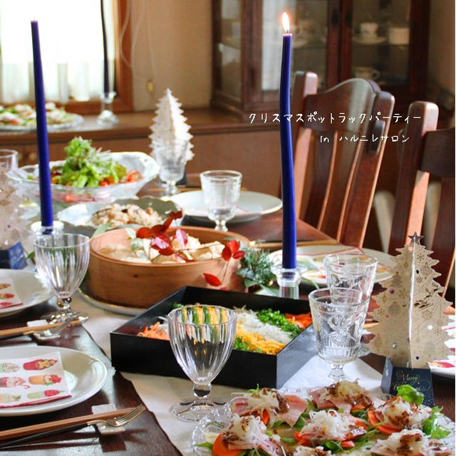 抹茶シフォンレッスン　&　クリスマスポットラックパーティー　in　ハルニレサロン