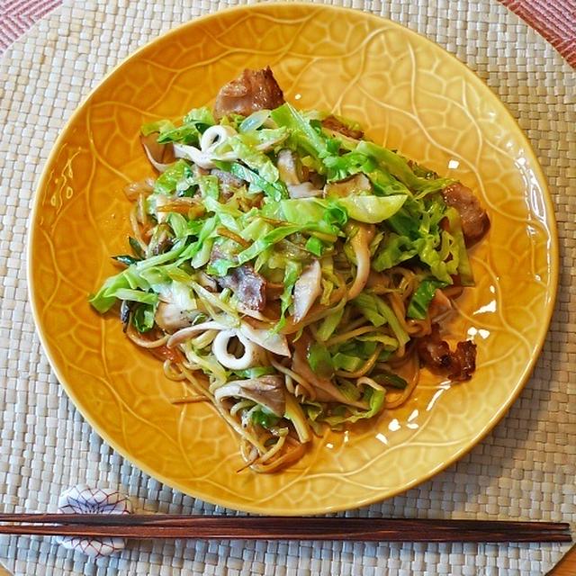 シャキシャキ！あっさり醤油焼きそばと帰宅ラン(2.5km）
