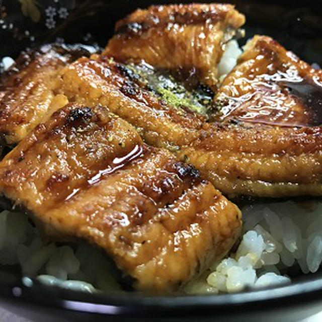 冷凍品の鰻の蒲焼きをご飯にのせて♪