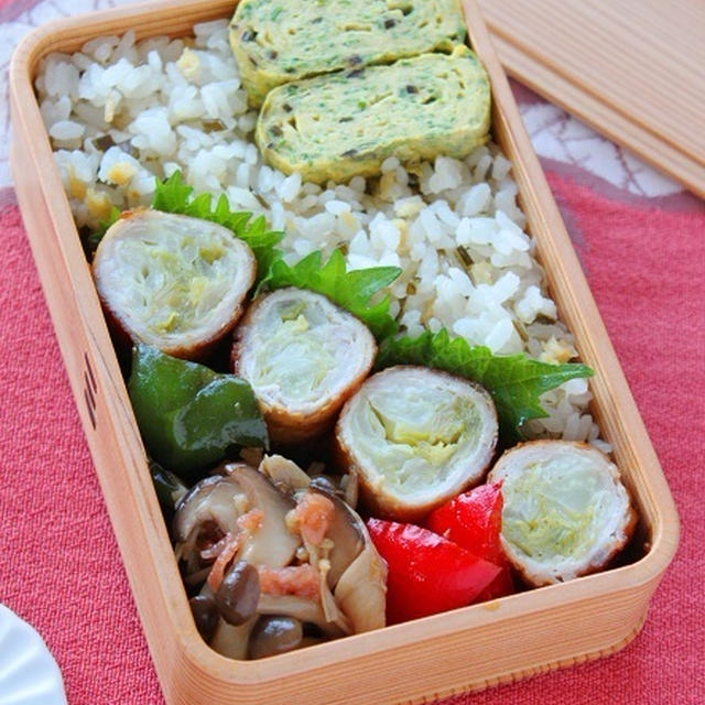 肉巻きのお弁当色々！　詰め方のまとめ！