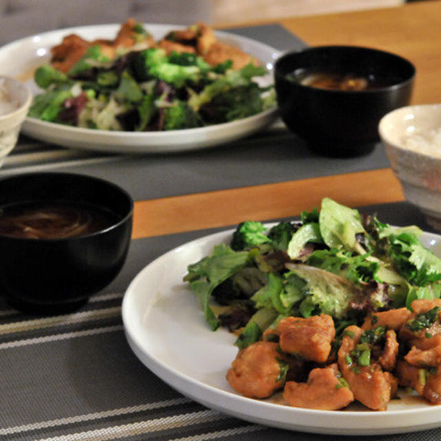 鶏のから揚げ南蛮風定食