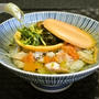【なんも あらしまへんが　ちょっと贅沢な最中お茶漬け】常備菜や焼き魚をだし茶で お召し上がりやす