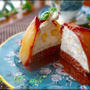 洋ナシの赤ワイン煮のケーキ