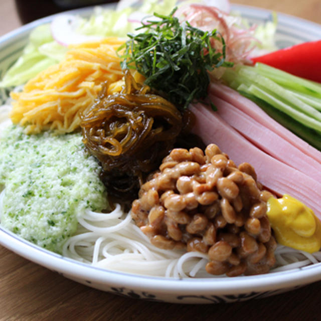 なんでものっけ冷やし中華そうめん