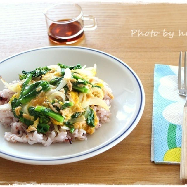 旬おかず 菜の花とツナの卵とじ By Hiroさん レシピブログ 料理ブログのレシピ満載
