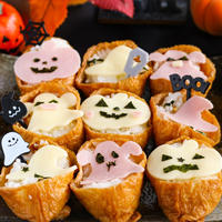 すしのこで簡単♡ハロウィーンおばけいなり寿司レシピ