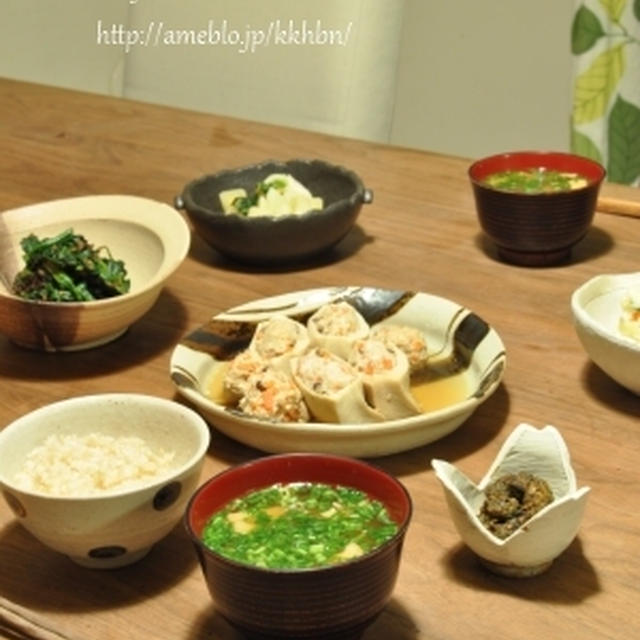 高野豆腐の射込み