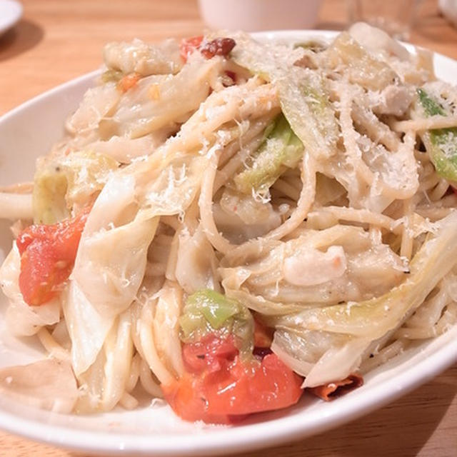 ３つのチョイスで美味しさアップ成功！きゃべつとアンチョビの太麺パスタ｜再び北方水滸伝
