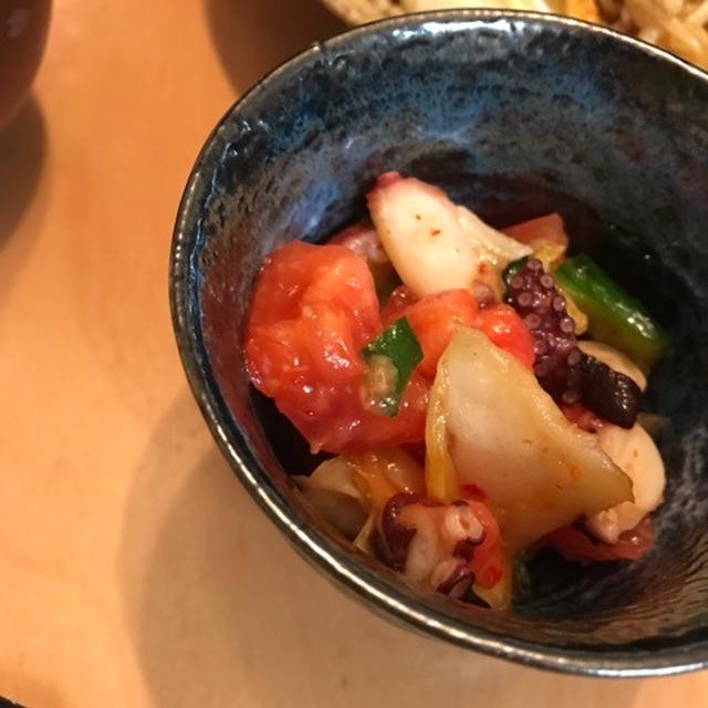 箸休めに！トマト入り♡タコキムキュウリとやっぱり肉味噌で混ぜ焼きそば♡