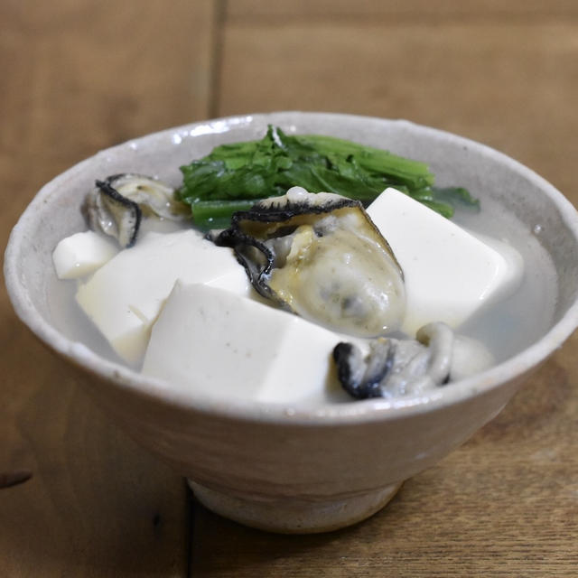 銀座三州屋さん風の牡蠣豆腐