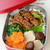 ９月４日　金曜日　梅肉ポークのもろみ漬け丼＆高野豆腐と野菜の炊き合わせ