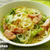 レモン風味でさっぱり。れんこんとレタスのパスタ