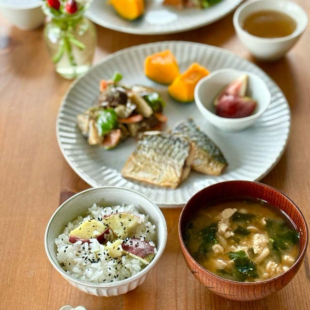 秋分の日は和ごはん
