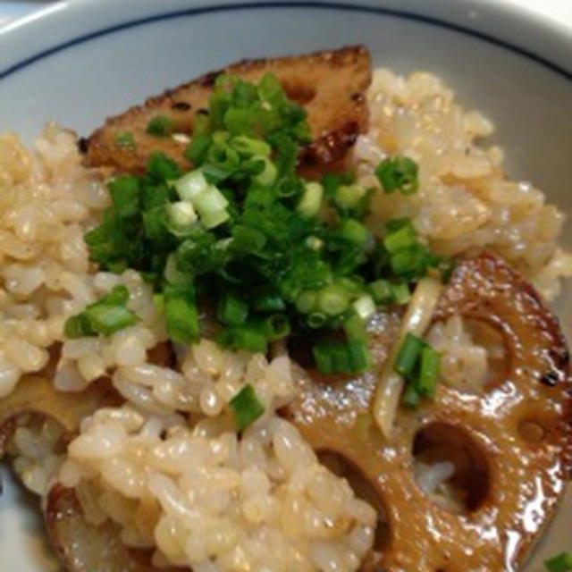 しょうが風味の甘辛レンコンご飯☆