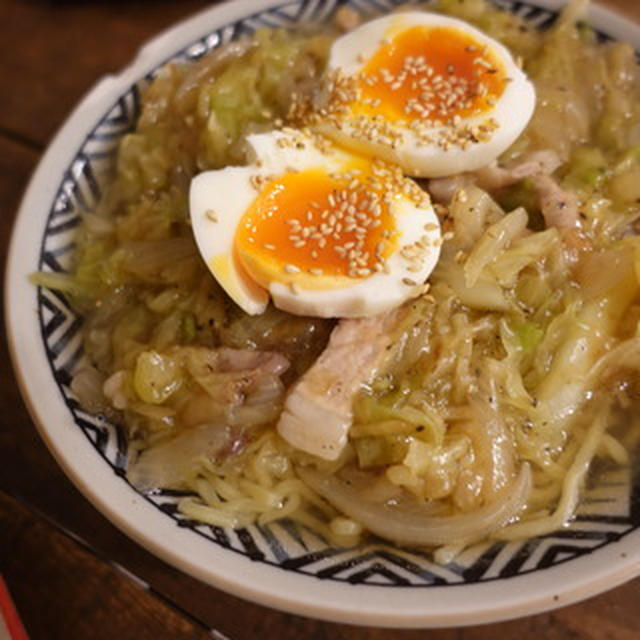 【recipe】キャベ餡ラーメン／プリクラ