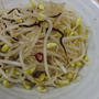 塩昆布入り♪　豆もやしのペペロンチーノ