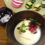 豆乳豆腐鍋は塩で食す