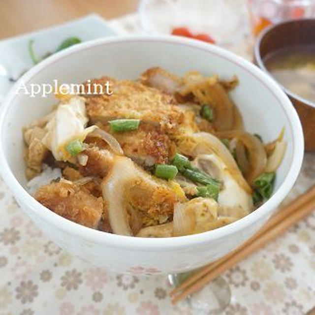 男子が好きなかつ丼定食