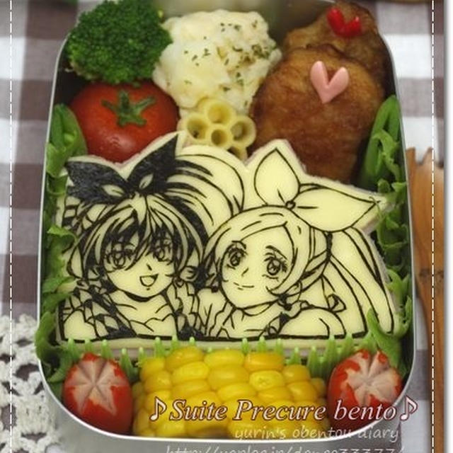 【姫の願い事☆】スイートプリキュア＠海苔切り弁当♪