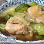 料理日記 199 / きゅうりと芋茎と鶏肉の煮物