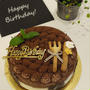 チョコムースでお誕生日ケーキ