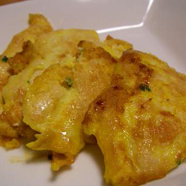 鶏の胸肉で、ピカタ＆マヨ炒め