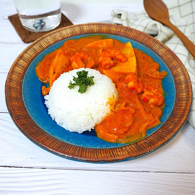 筍と海老のココナッツカレー