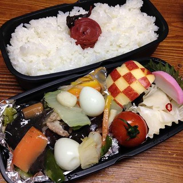 八宝菜弁当。眠るあんこ