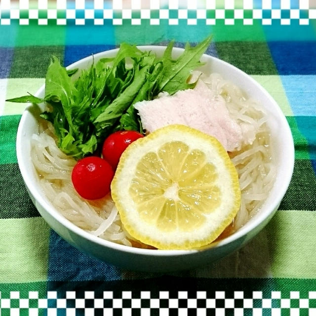 カルディのレモン冷麺〜♪