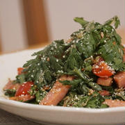 生で食べる！今が旬の「春菊サラダ」簡単味付けレシピ