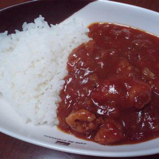 トマト水煮缶で作るチキンカレー