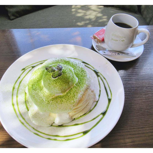 抹茶のパンケーキとフレンチプレスコーヒーが最高の相性♪「サンポ珈琲（サンポカフェ）松戸八ヶ崎」