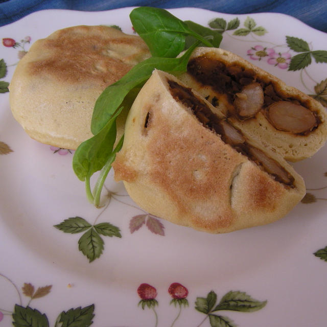 なんちゃってメキシコ料理 ゴルディータ 白花豆のカレーをトルティーヤの生地で包んで By リーちゃんさん レシピブログ 料理ブログの レシピ満載