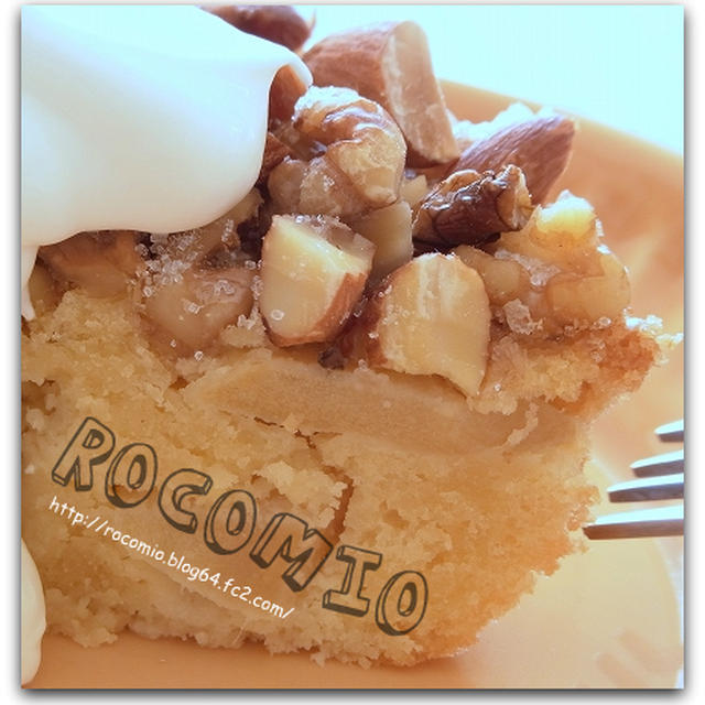 りんごとナッツのプレートケーキ