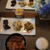 今日と昨日のおうちご飯。黒ゴマチキン、ナムル、炒り豆腐、かば焼き。たらスパとギリシャサラダ