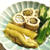 夏小鉢「焼き茄子の鱧巻き」