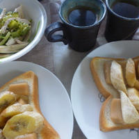 シナモンほうじ茶＆ごま豆腐バナナトーストで幸せ朝食★