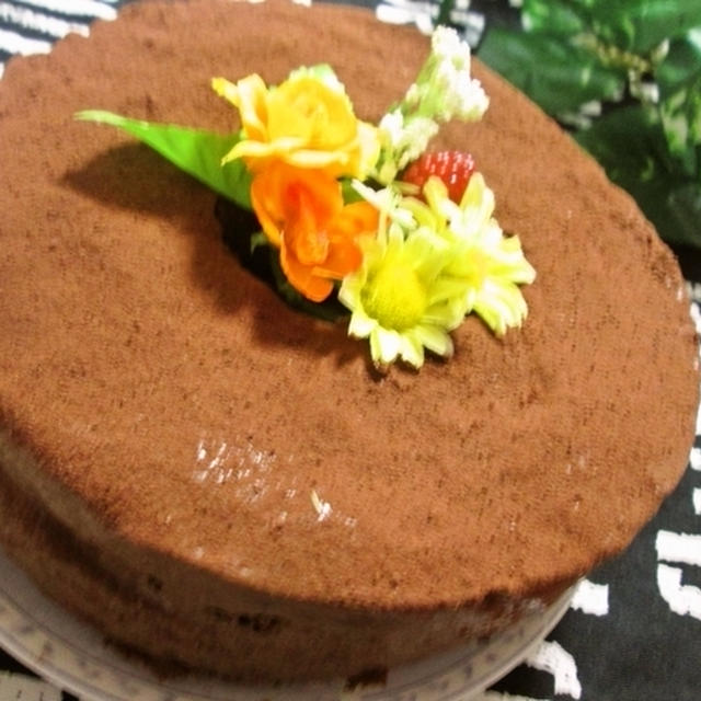 バレンタインに♡チョコシフォンケーキとケーキポップ風なプチケーキ