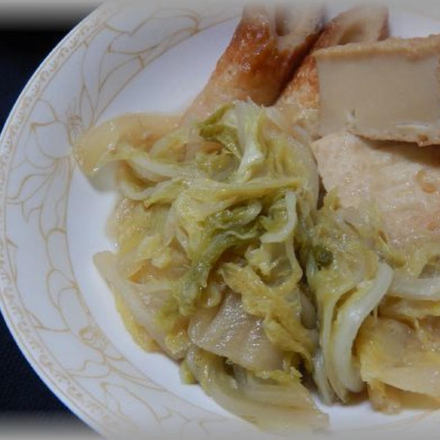 白菜と厚揚げの炊いたん