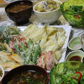 いずれも「鮮度の一滴」で…　栗ご飯、キスと野菜の天ぷら、グリーンサラダ！