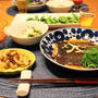 ストウブで『真カレイの煮付け』の献立。