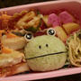 簡単★かえるのデコおにぎり弁当