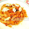 【主食】食材4つで本格イタリア味！ トマトソースとモッツァレラのタグリアテッレ